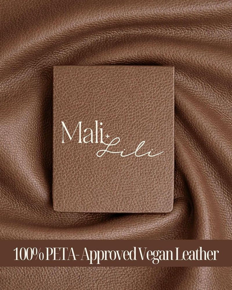 Lola Beauty Bag Duo - Vegan Leather Makeup & Travel Cosmetic Bags Set of 2 | Stylish Crossbody Pouches for Women