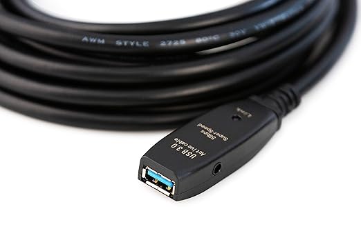MutecPower 16 Feet Active USB Extension Cable 3.0 Male to Female with A Extension chipset Signal Booster - Active Extension/Repeater Cord 5 Meters / 16 Feet