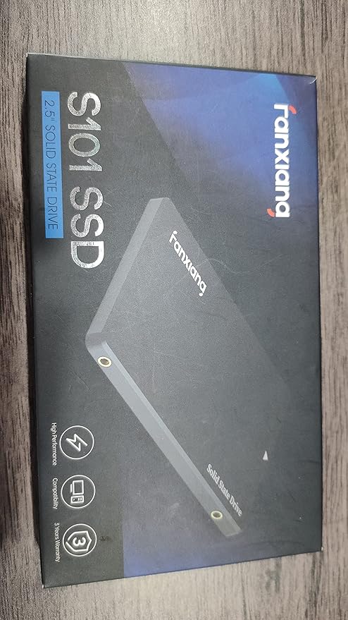 fanxiang SSD 2TB Internal Solid State Drive SATA III 6Gb/s 2.5", 3D NAND, SLC Cache, Up to 520MB/s, Compatible with Laptops and PC Desktops(S101)