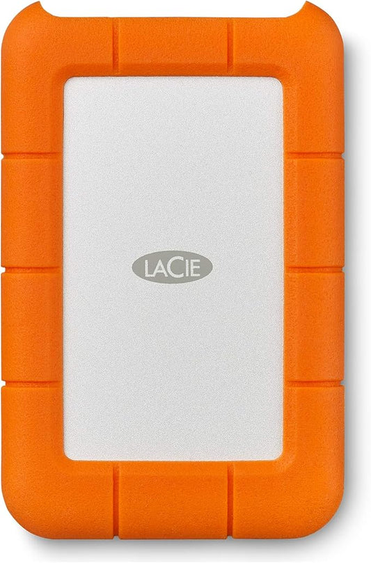 LaCie Rugged Mini, 1TB, 2.5", Portable External Hard Drive, for PC Mac iPad and iPhone, Data Rescue Service (LAC301558)