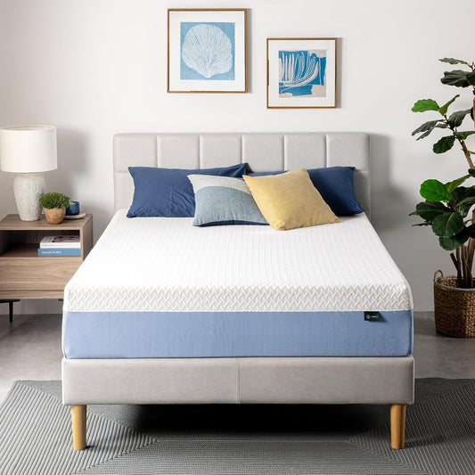 Zinus 12 Inch Full Memory Foam Mattress - Cooling Comfort, Medium Feel, Fiberglass Free, Safe Materials