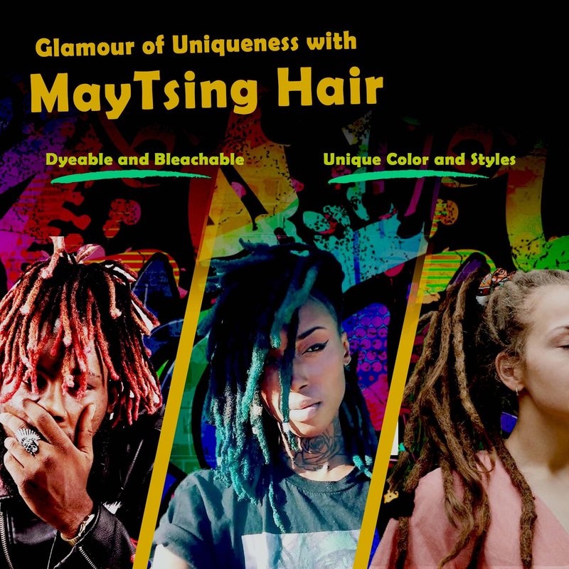 Maytsing Afro Kinkys Bulk 100% Human Virgin Hair - 8inch,3oz/90g,Natural Black - 4C Texture - for Dreadlocks, Loc Repair, Twists, Braids - Can Be Bleached and Dyed to Honey Blond Color