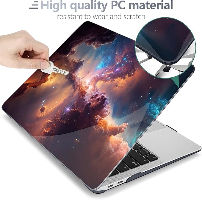Batianda LumiArt Case for MacBook Air 13" M1 Chip, Nebula