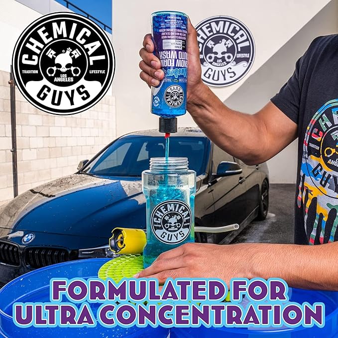 Chemical Guys CWS21664 Blueberry Snow Foam Car Wash Soap (Works with Foam Cannons, Foam Guns or Bucket Washes), Safe for Cars, Trucks, SUVs, Jeeps, Motorcycles, RVs & More, 64 fl. Oz
