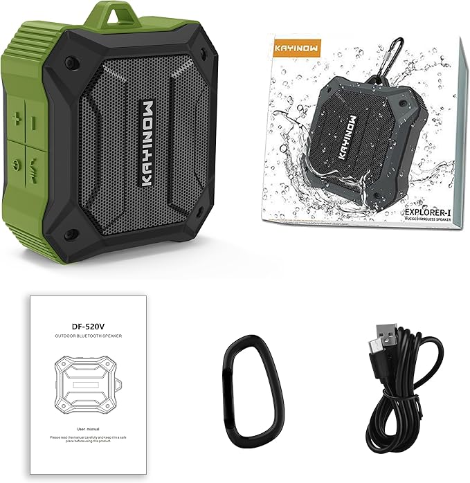 KAYINUO JIAYINNUOXIN Portable Bluetooth Speaker with IPX7 Waterproof 5W Small Wireless Speakers with TWS Pairing,TF Card/AUX,12 Hours Playtime for Outdoor,Camping,Bathroom,Travel,Beach Use,Gift Ideas