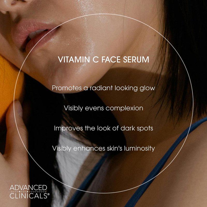 Advanced Clinicals 3 Pack Glow Getter Vitamin C Skin Care Set | Vitamin C Serum + Facial Cleanser Face Wash + Under Eye Cream | Anti Aging Gift Set Box For Women & Men, 3PC