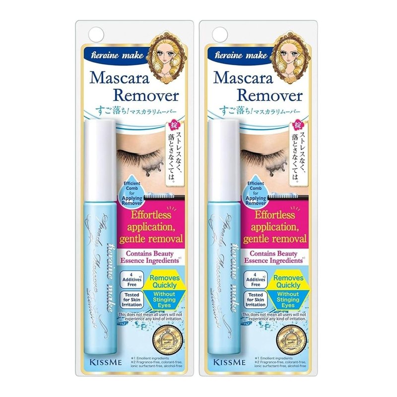 Heroine Make Mascara Remover - Gentle Waterproof Eye Makeup Solution | Travel Size, 2 Pack
