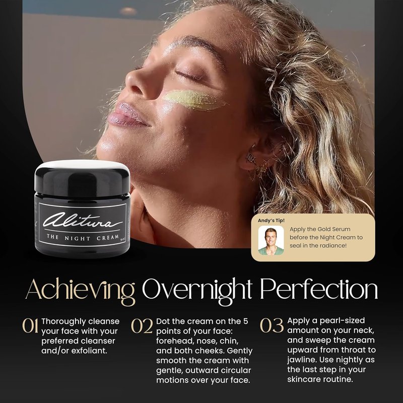 Hyaluronic Acid Anti-Aging Night Cream - Hydrating Moisturizer with 10% Hyaluronic Acid & Superfoods | For Radiant, Youthful Skin