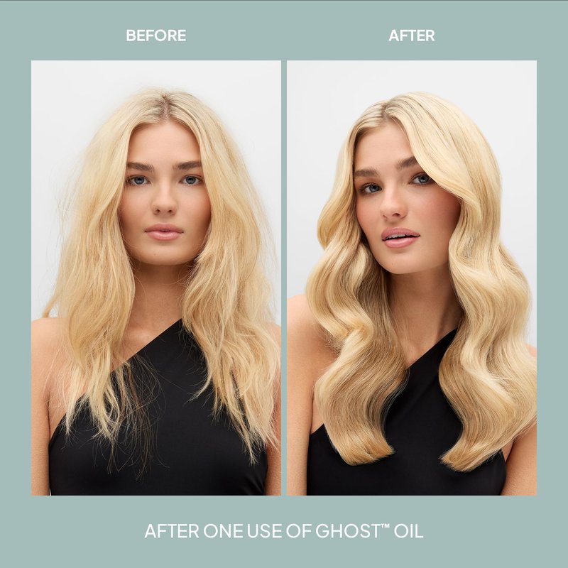 VERB Ghost Oil, 4 fl oz- Weightless Hair Oil for Fine to Medium Hair – Smooths Frizz, Adds Shine – No Parabens, Gluten or Harmful Sulfates