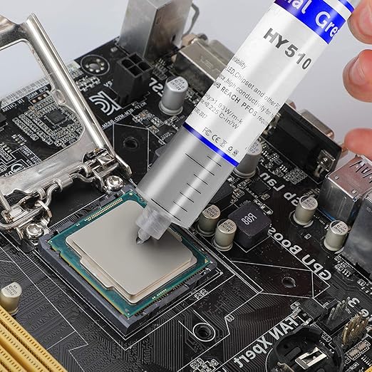 MoneyQiu HY-510-25g Thermal Conductivity: >1.93W/m-k CPU Thermal heatsink Paste Silicone Grease Compound Non-Conductive for pc CPU gpu PS4 25Gram