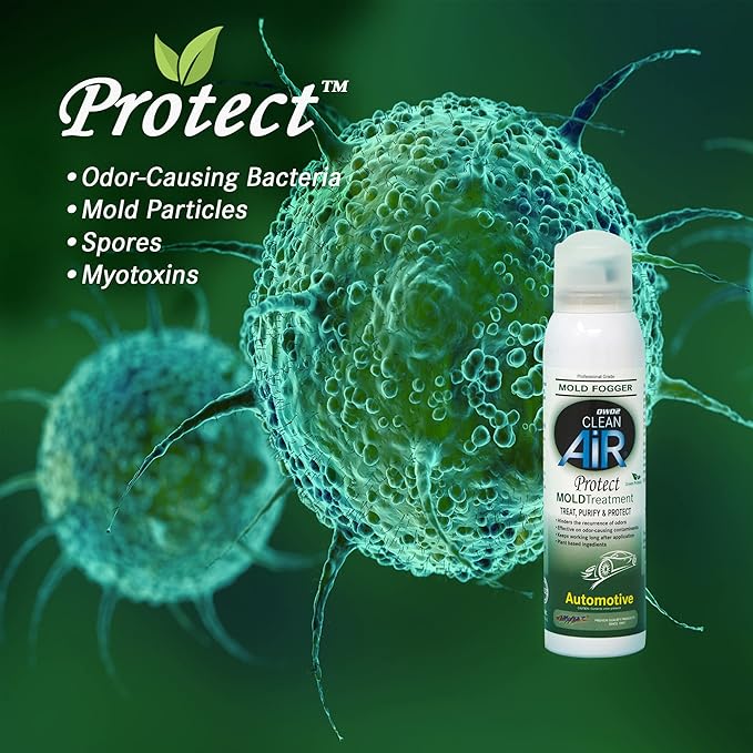 Protectâ¢ Automotive Mold Treatment - Revitalize Your Car's Interior The Green Automotive Mold Treatment Solution. Say Goodbye to Unpleasant Odors and Hello to a Fresh and Protected Cabin (FOGGER)