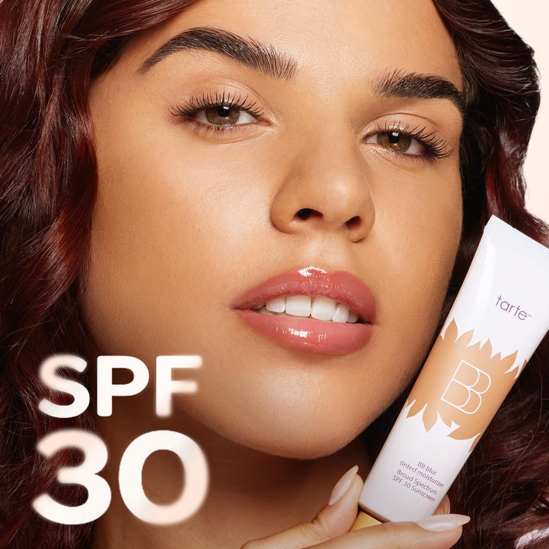 tarte BB blur tinted moisturizer Broad Spectrum SPF 30 – Medium Buildable Coverage with Natural Lightweight Matte Finish, Vegan & Cruelty-Free, full size, tan