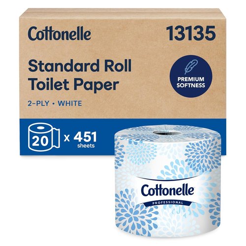 Cottonelle Professional Toilet Paper - 2-Ply Bulk Rolls for Easy Storage | 20 Rolls, 9,020 Sheets Total