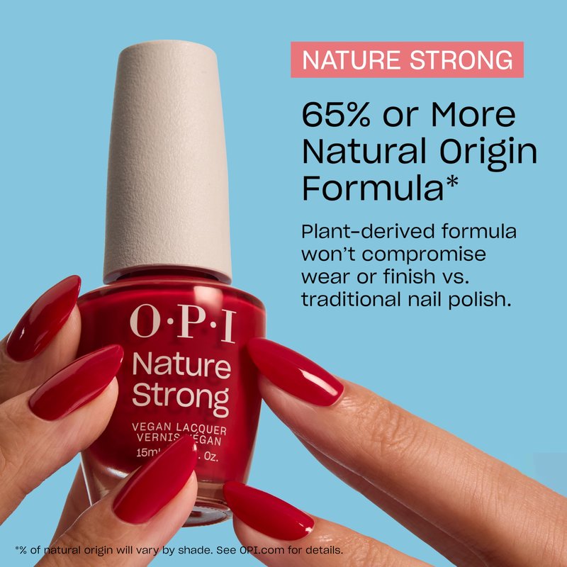 OPI Nature Strong Intentions are Rose Gold | Opaque Bright Neutral Shimmer Natural Origin Nail Polish | Plant Based, Vegan, Cruelty Free
