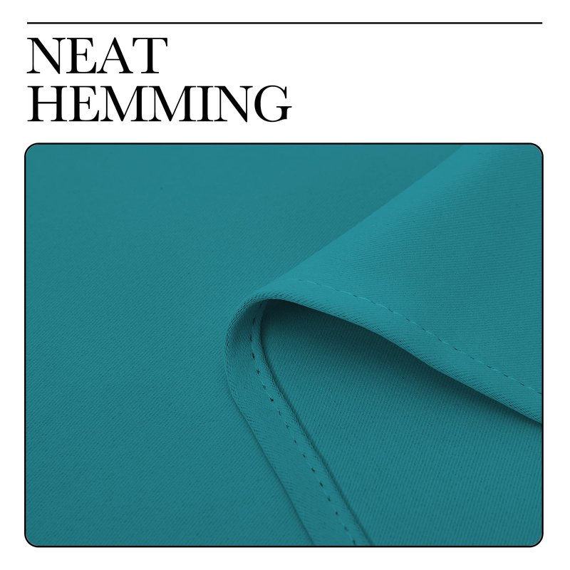 NICETOWN Room Darkening Curtains 68 inch Length 2 Panels, Thermal Insulated Grommet Blackout Curtains for Modern Casual Elegant Bedroom Kids Room Theme Decoration (Peacock Teal, 2 Pieces, W55)