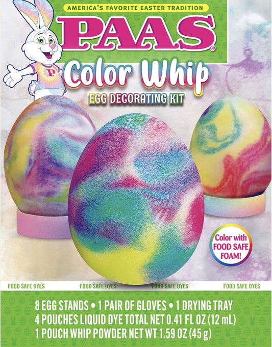 PAAS Color Whip Easter Egg Decorating Kit - Create Vibrant Eggs for Your Easter Celebration
