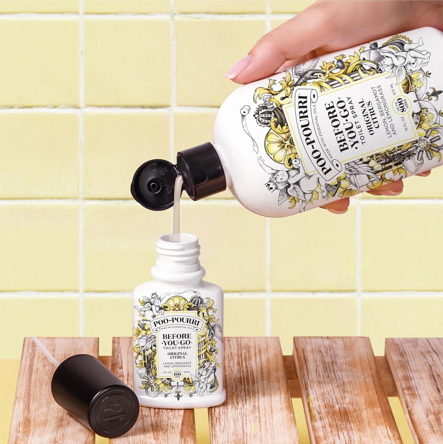 Poo-Pourri Before-You-Go Toilet Spray - Royal Flush, Eucalyptus & Spearmint, 2 Fl Oz