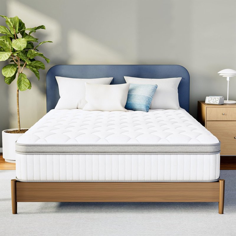Neo Sleep Full Size Mattress, 12 Inch Hybrid Comfort & Supportive Mattress in a Box, Cooling Gel Memory Foam and Pocket Springs with Pressure Relief, CertiPUR-US Certified, Medium Firm