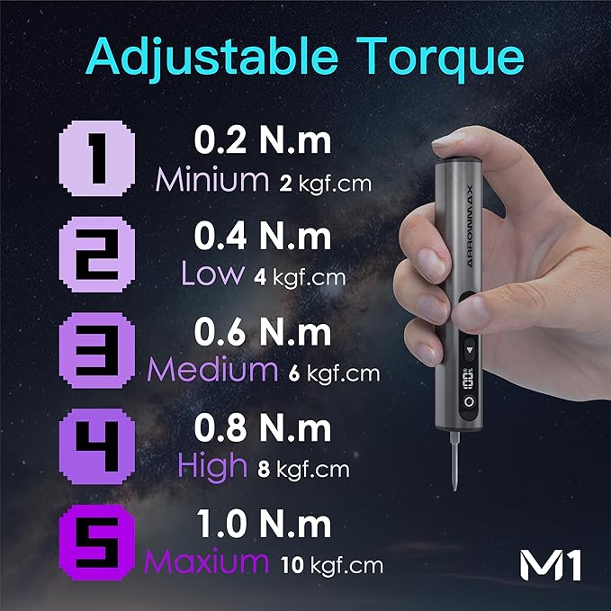 AM ARROWMAX Mini Electric Screwdriver & Electric Drill, 2 in 1 Tool Set, Drilling Adapter, 600RPM, Precision Screwdriver, 70 Bit, 5 Torque Settings, Power Screwdriver for Phones Watch Laptops