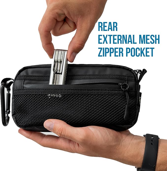 GOBAGS NEO Production Zipper Bags (2-Pack) - Electronics & Camera Accessories Bag - Cable Organizer, Gear Accessory Pouch, Travel Camera Essentials (Extra Small, Black)