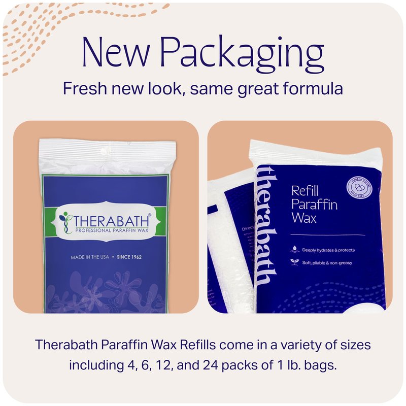 Therabath Paraffin Wax Refill - Thermotherapy - Use to Relieve Arthritis Discomfort, Stiff Muscles, & Dry Skin - For Hands, Feet, Body - Deeply Hydrates & Protects - Made in USA, 4 lb Lavender Harmony