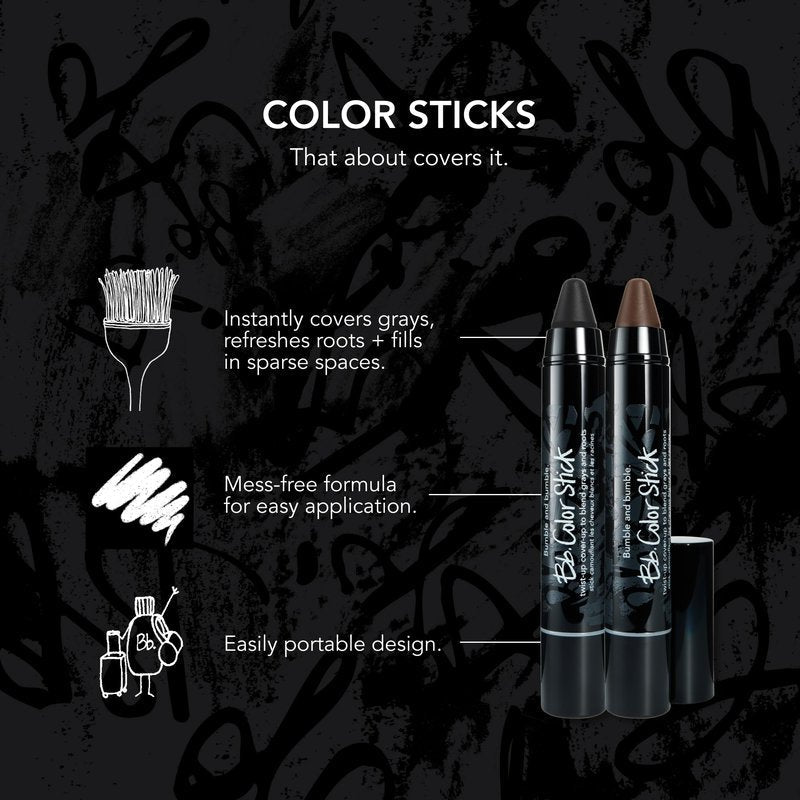 Bumble and bumble. Color Stick | Gray Hair + Root Cover Up in Natural Shades | Portable, Mess-Free Twist Up Design | Black, 1 Count