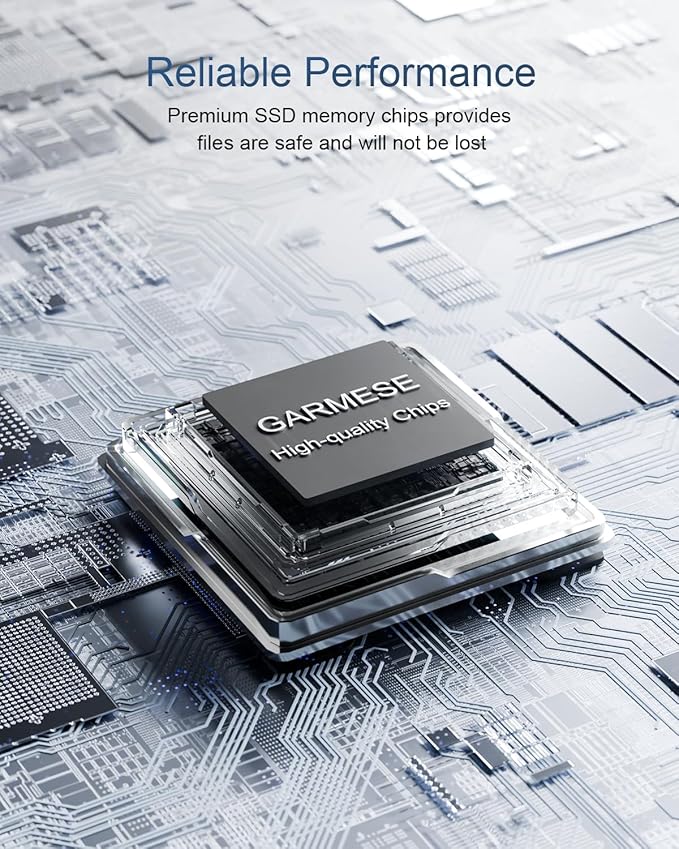 GARMESE 128GB USB C Flash Drive Up to 450MB/s USB 3.2 Solid State Drive 2-in-1 Dual Flash Drive Data Storage Portable External SSD for iPhone 17/16 /15 Series Smartphone Tablet Computer Game Console