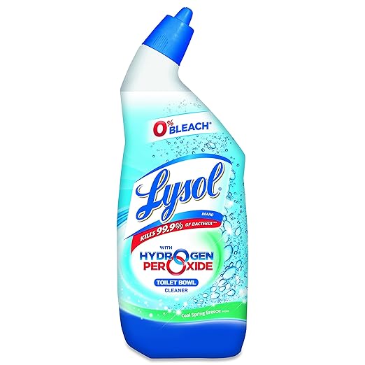 LYSOL Brand 85020CT Toilet Bowl Cleaner with Hydrogen Peroxide, 24oz Angle-Necked Bottle (Case of 12 Bottles)