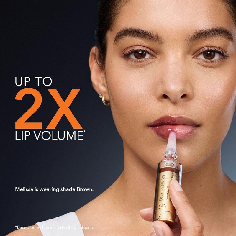 Dr Dennis Gross Plump + Repair Tinted Lip Treatment - Hyaluronic Acid & Peptides for Moisture Barrier | Clear, 4 mL