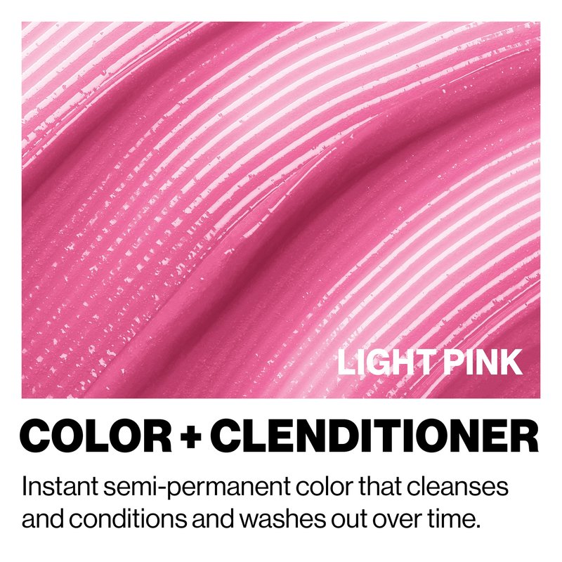 Keracolor Clenditioner LIGHT PINK Hair Dye - Semi Permanent Hair Color Depositing Conditioner, Cruelty-free, 12 Fl. Oz.