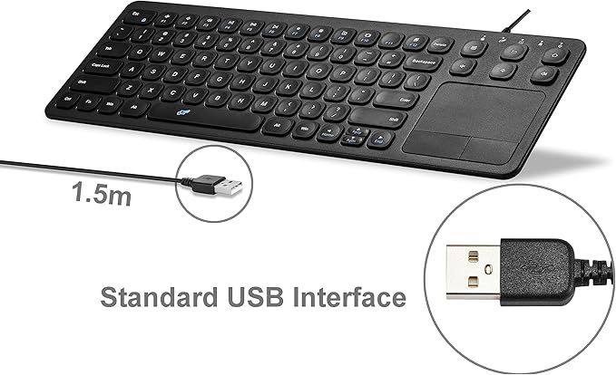 Vilros 15 Inch USB Keyboard with Touchpad-Great For Raspberry Pi