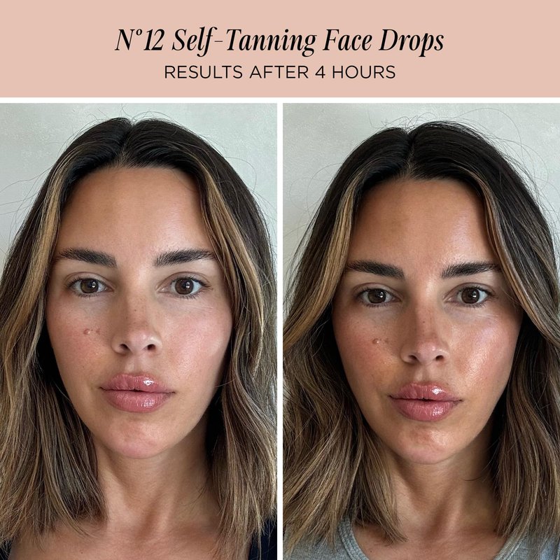 + Lux Unfiltered Mini Golden Hour Set - Includes Best Sellers N°32 Gradual Self Tanner Santal 1.7 fl oz & N°12 Face Tanning Drops 0.27 fl oz - Trial Size Self Tanner - Vegan & Cruelty Free