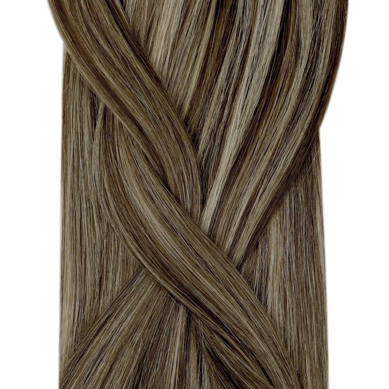 YoungSee Micro Bead Hair Extensions Real Human Hair Brown Highlight Micro Ring Hair Extensions Dark Brown Highlight Blonde Microlink Hair Extension Human Hair Bead Hair Extension 18In 50s 57g