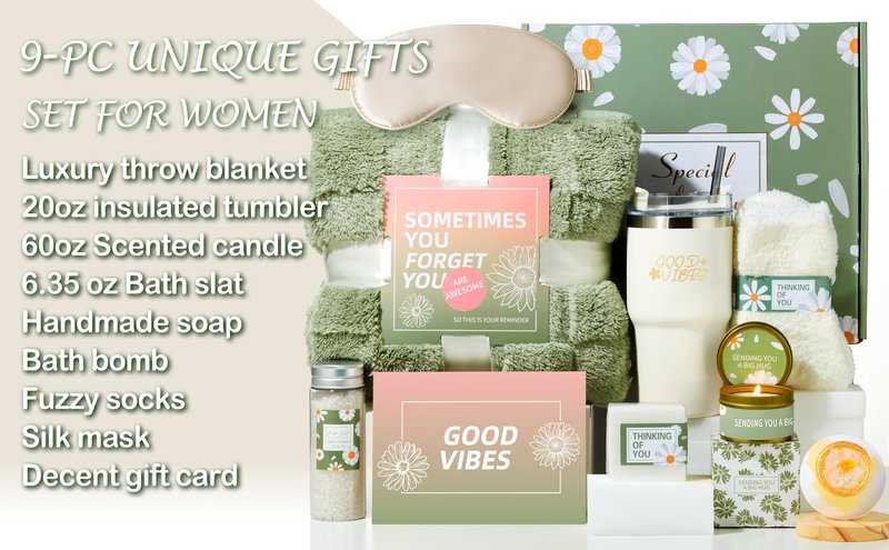 Self Care Gifts for Women：Spa Baskets · Get Well Soon , Birthday Gifts for Women Care Package · Relaxation Gift Sets for Women · Relaxing or Thinking of You for Her