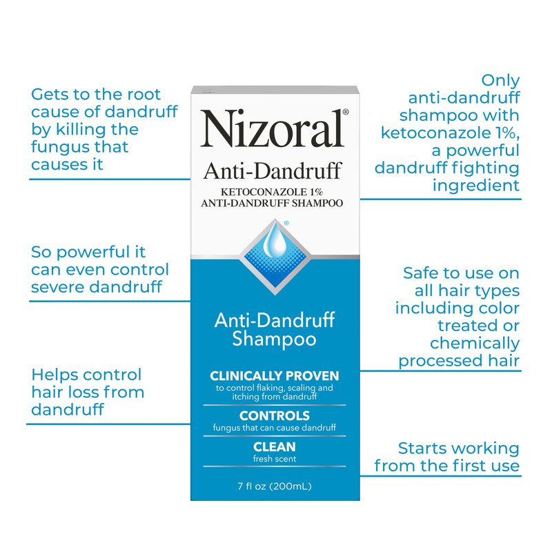 Nizoral Anti-Dandruff Shampoo, 7 Oz + Deep Moisturizing Conditioner, 9.4 Oz Bundle