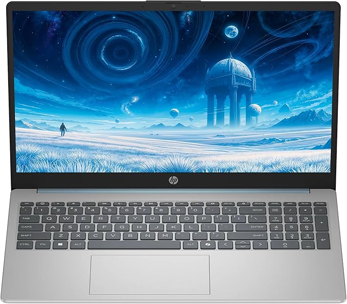 HP 15.6" FHD Touchscreen Laptop, 8GB RAM, 512GB Storage (256GB SSD+256GB Docking Station Set), Intel Core i3-N305 (8-Core), Windows 11 with Copilot AI, SageNova Earphones, Moonlight Blue