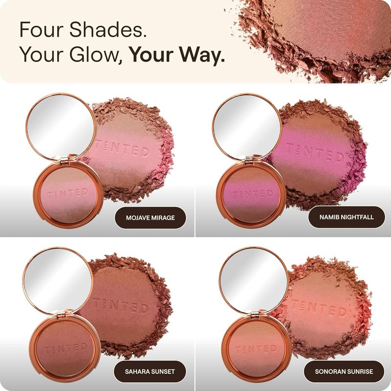Live Tinted Huebeam Blushing Bronzer - Lightweight, Buildable & Blendable Formula for Sunkissed Skin | Sahara Sunset Color