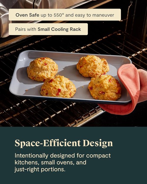 Caraway Nonstick Ceramic Baking Sheet - Non-Toxic, PTFE & PFOA Free | 9x13” Mini Sheet Pan in Perracotta