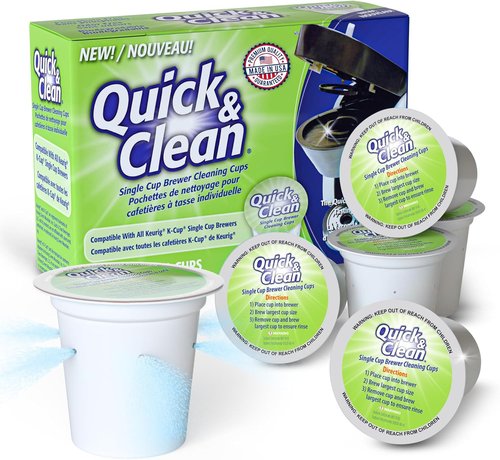 Keurig Cleaning Pods - 6-Pack K Cup Cleaner for 2.0 Coffee Machines | Non-Toxic & Eco-Friendly Stain Remover
