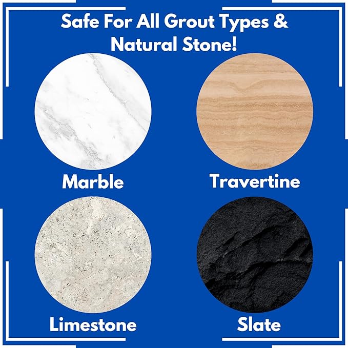 ULTIMATE GROUT CLEANER: Best Cleaner for Tile,Ceramic,Porcelain, Marble Acid-free Safe Deep Cleaner & Stain Remover for Even the Dirtiest Grout. (4-Gallons)