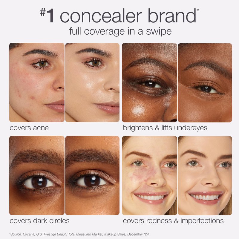 tarte shape tape concealer – Full-Coverage Creaseless Soft Matte Finish, Brightening Under-Eye & Face Makeup, 16hr Longwear, Vegan & Cruelty-Free, travel size, 27H light-medium honey