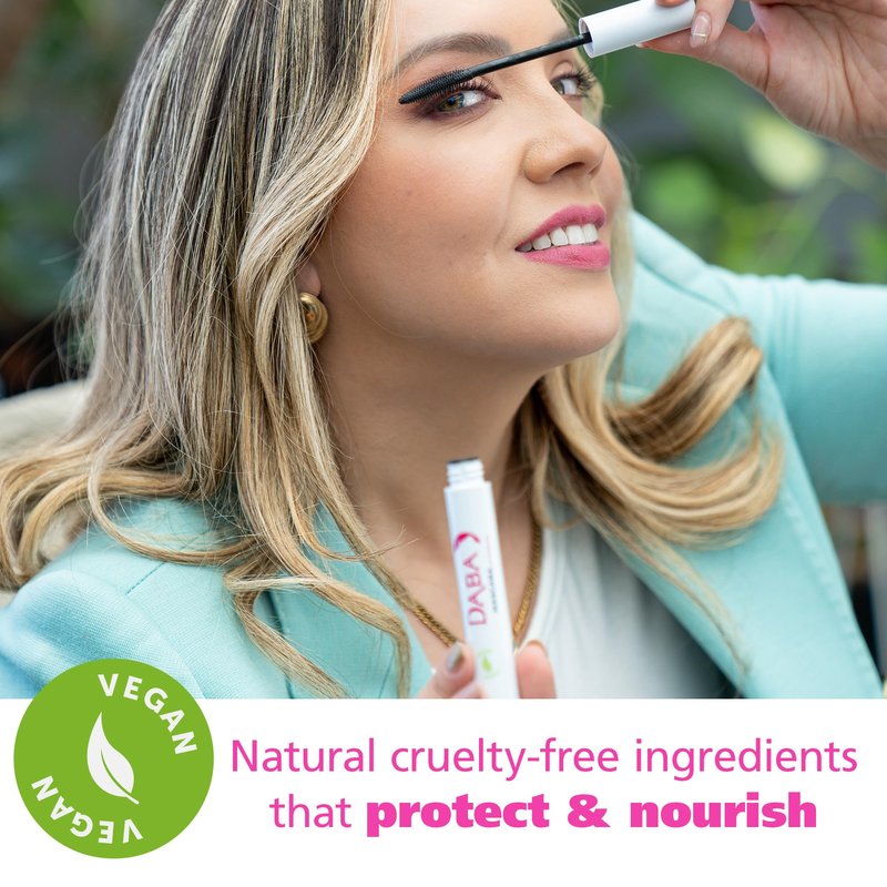 DABALASH Daba Duo – Waterproof Mascara & Gentle Vegan Mascara in Very Black – Promotes Longer, More Voluminous & Defined Lashes – Paraben & Cruelty-Free – 0.45 oz & 0.3 oz