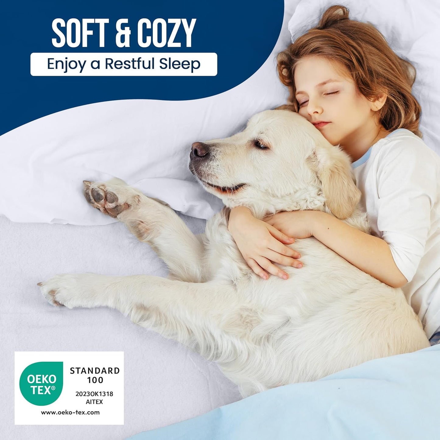 Utopia Bedding Queen Size Waterproof Mattress Protector - Premium 200 GSM Terry Cover | Soft & Breathable with Deep Pockets (White)