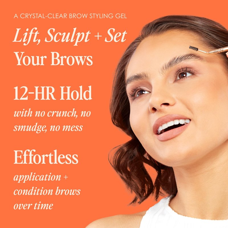 Grande Cosmetics Brow Lamination Gel - DIY Eyebrow Lamination - Shapes, Sculpts & Sets With 12-Hour Hold - Conditions & Nourishes For Healthier Looking Brows