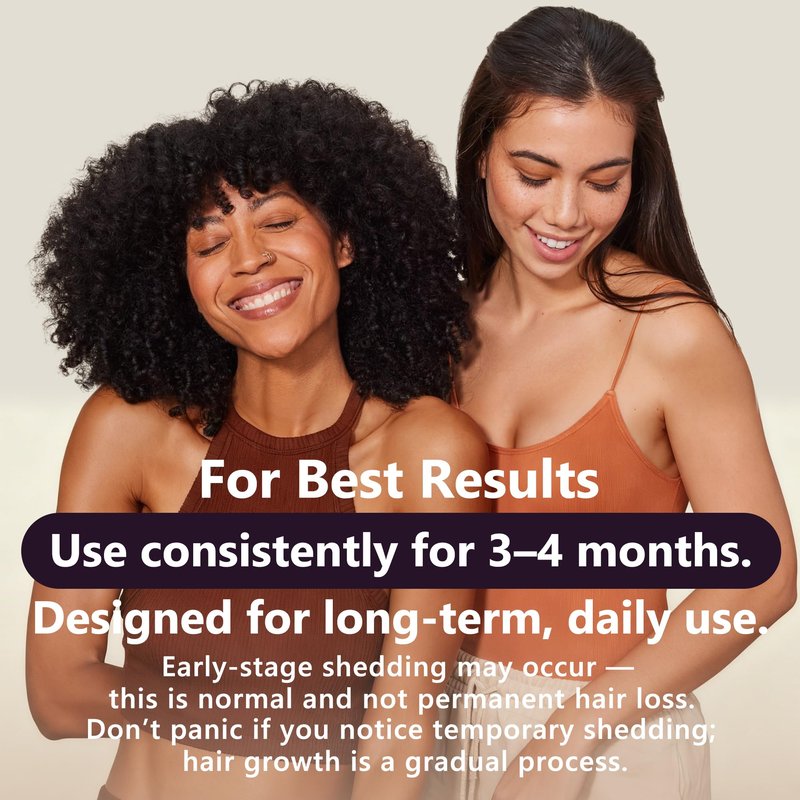 5% Minoxidil Hair Growth Serum for Women: Extra Strength Hair Loss Treatment with Biotin for Thinning Hair - Regrowth Topical Solution - 3 Month Supply