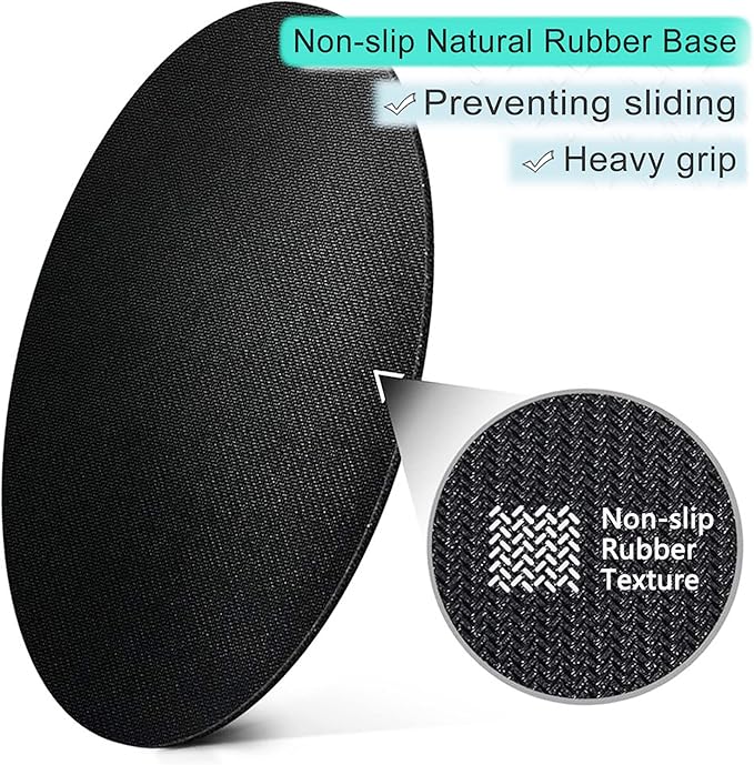 ITNRSIIET Round Mouse Pad with Stitched Edge Premium-Textured Waterproof Non-Slip Rubber Base Desktop Protection Mat Diameter 8.7 inches, Abstract Modern Leaves