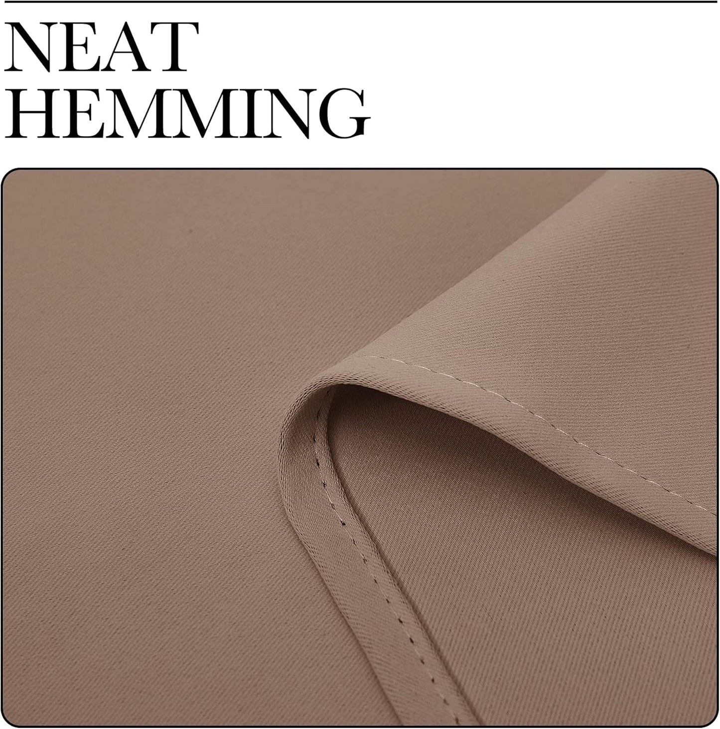 NICETOWN Blackout Curtains - Thermal Insulated Grommet Drapes, Set of 2, 42 x 78 Inch, Cappuccino