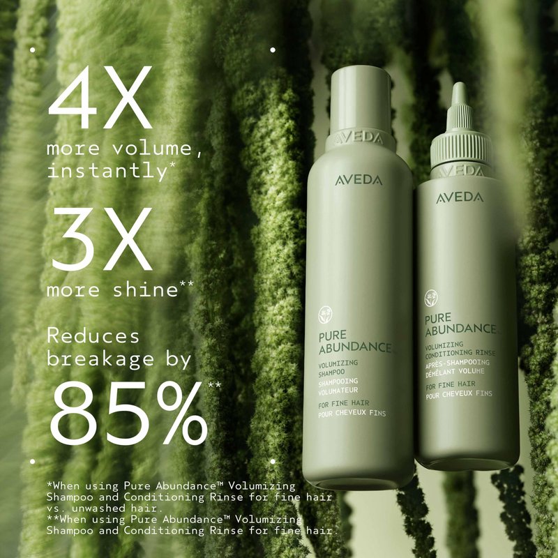Aveda Pure Abundance Volumizing Shampoo | Shampoo For Fine Hair | Removes Product Build-Up And Excess Oil | 4X More Volume* | Notes of Jasmine, Peppermint, Pamarosa and Ylang Ylang | 6.7 Fl Oz