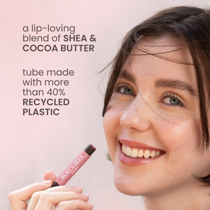 Burt's Bees Shimmer Lip Tint Set, Mothers Day Gifts, Tinted Lip Balm Stick, Moisturizing for All Day Hydration with Natural Origin Glowy Pigmented Finish & Buildable Color, Watermelon (4-Pack)