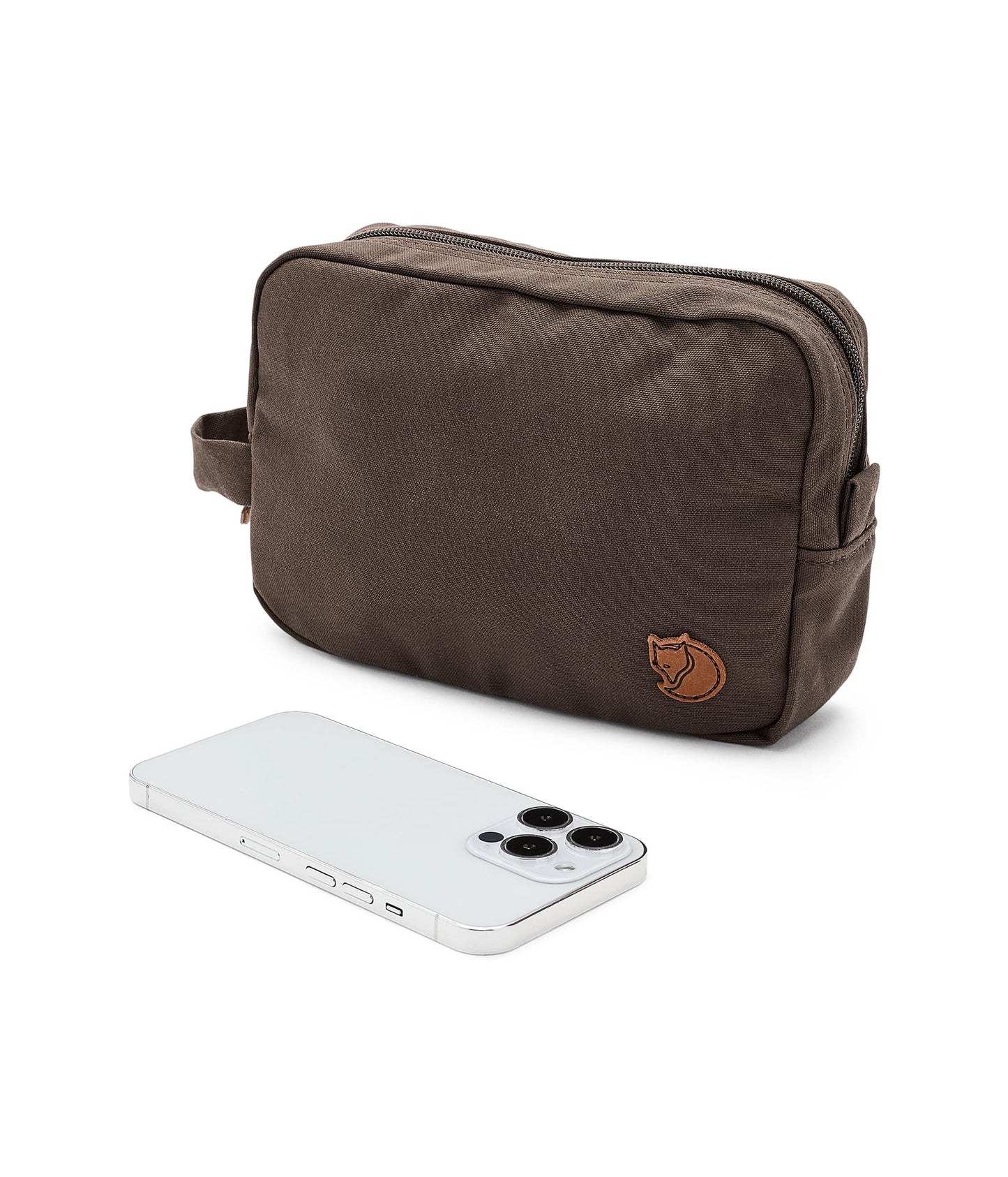 Fjällräven Gear Toiletry Bag - Water-Resistant Fabric, Strong, Reinforced, Durable Fabric - Camping, Travel, Dark Olive, One Size